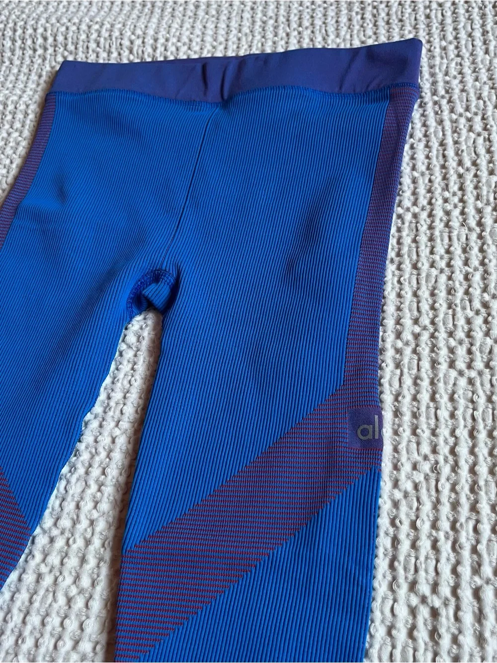 Alo Yoga Illusion Ribbed Seamless High Rise Athletic Leggings Size XS